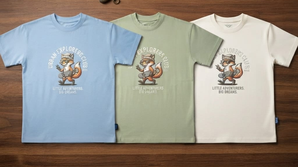BOYS URBAN EXPLORER T- SHIRT oversized pure cotton soft and combed
