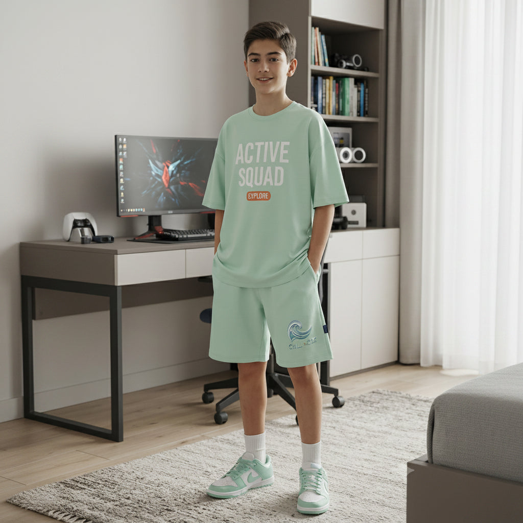 سوت اولادي اوفر سايز فيت ACTIVE SQUAD