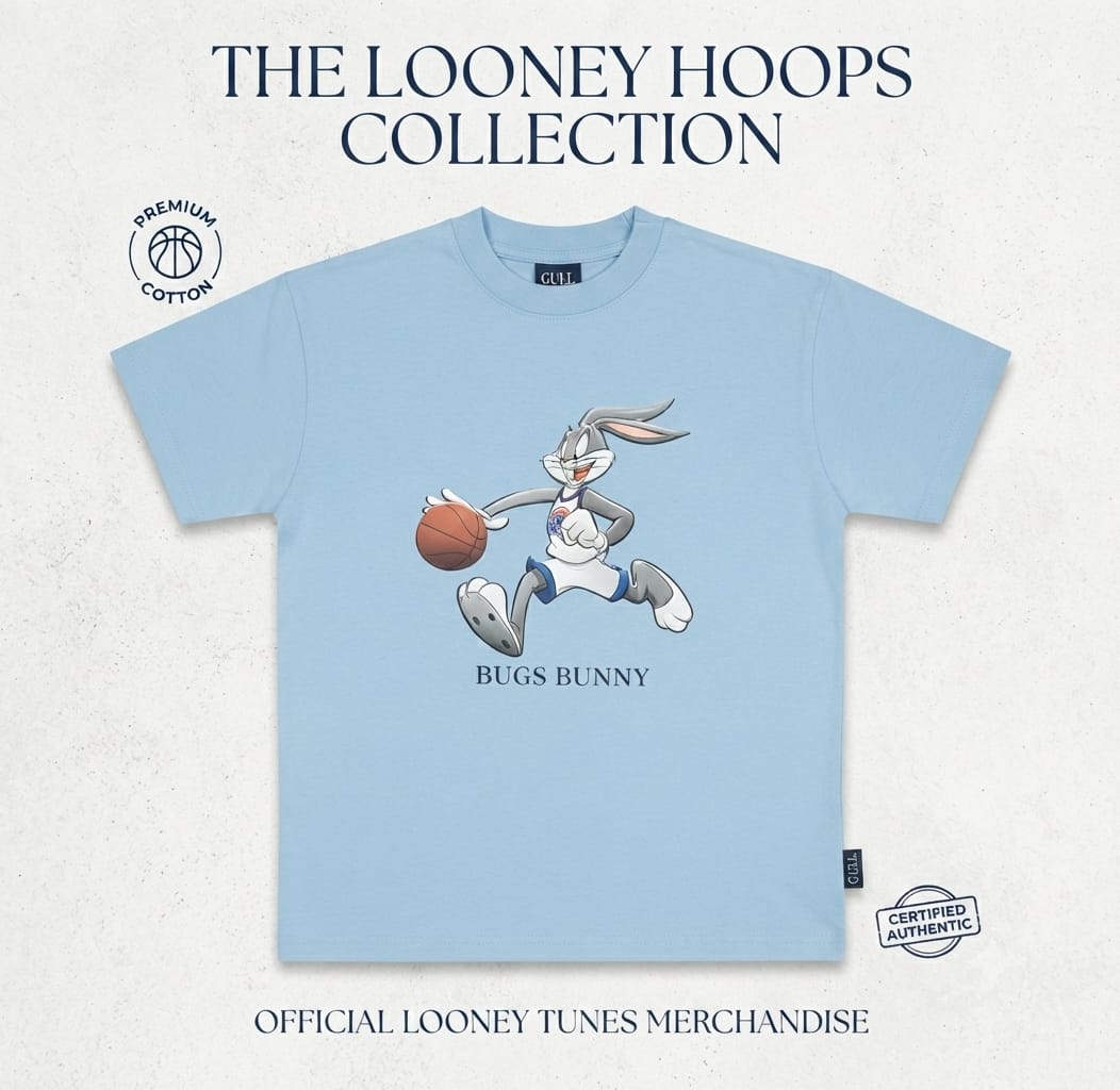 BOYS BUGS BUNNY T- SHIRT oversized pure cotton soft and combed