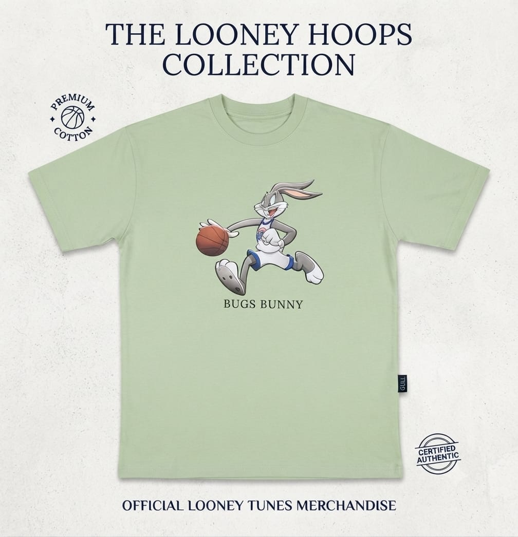 BOYS BUGS BUNNY T- SHIRT oversized pure cotton soft and combed