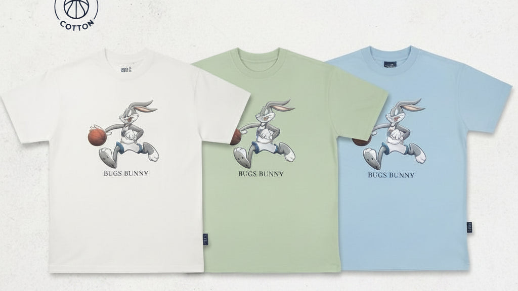 BOYS BUGS BUNNY T- SHIRT oversized pure cotton soft and combed