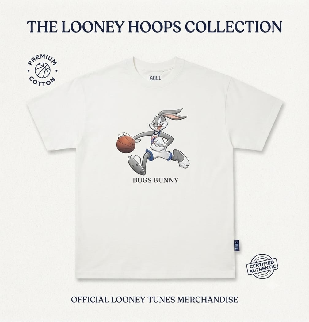BOYS BUGS BUNNY T- SHIRT oversized pure cotton soft and combed