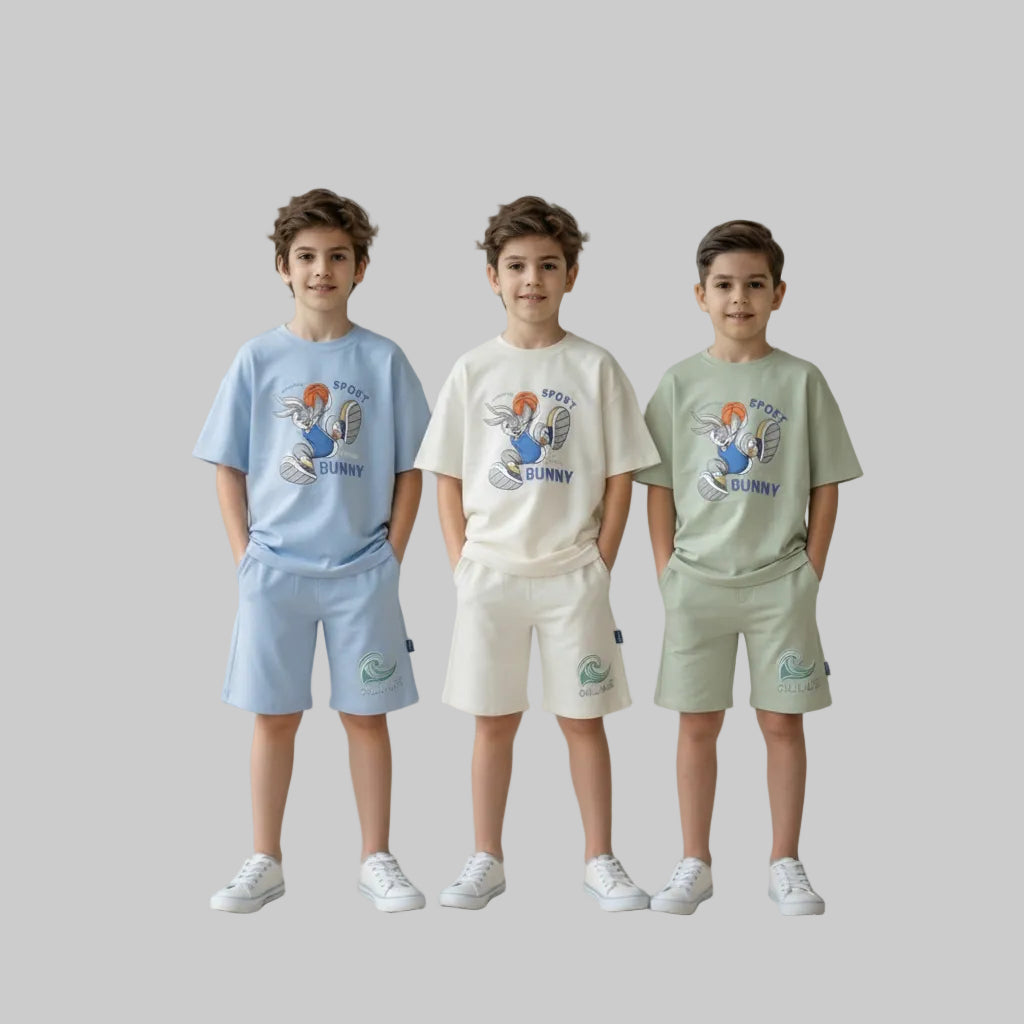 سوت اولادي اوفر سايز فيت  SPORT BUNNY