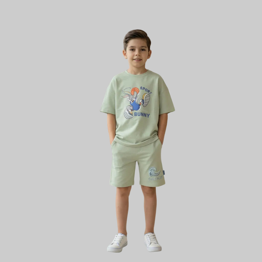 سوت اولادي اوفر سايز فيت  SPORT BUNNY