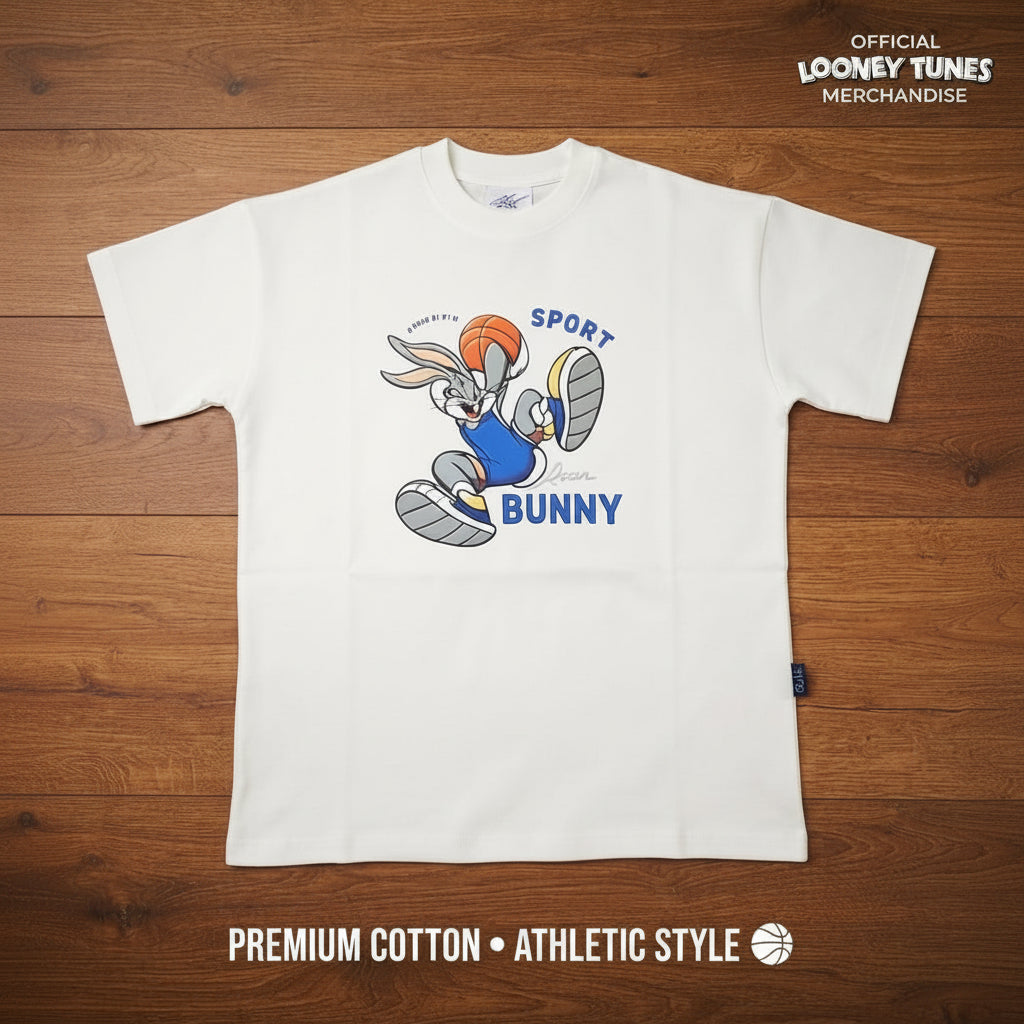 BOYS SPORT BUNNY T- SHIRT oversized pure cotton soft and combed